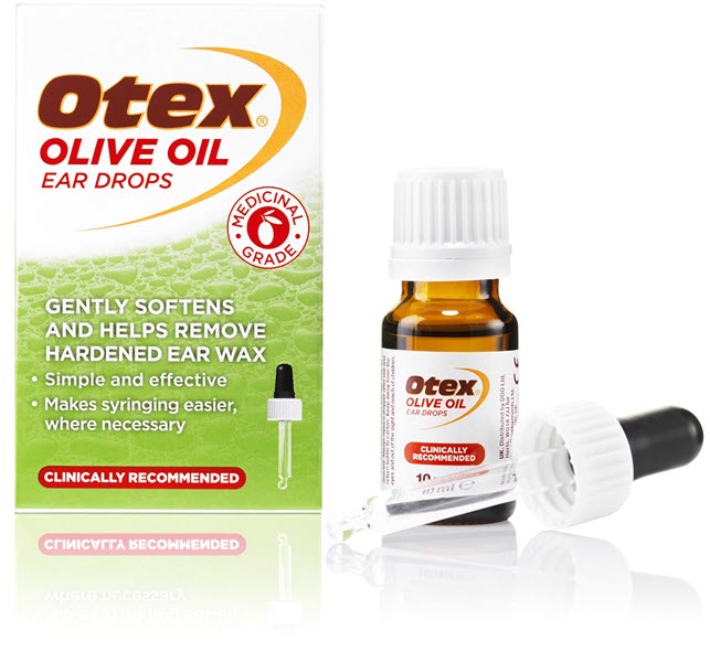 Otex olive oil ear drops recommended before treatment